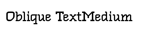 Oblique TextMedium