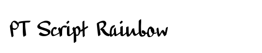 PT Script Rainbow