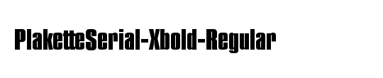 PlaketteSerial-Xbold