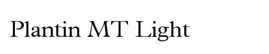 Plantin MT Light