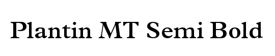 Plantin MT Bold Condensed