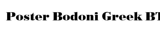 Bodoni LT Poster