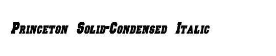 Princeton Solid-Condensed