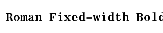 Roman Fixed-width