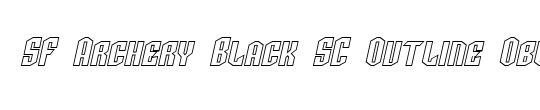 SF Archery Black Outline