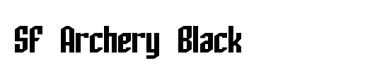 Archery Black Condensed