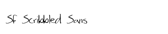 SF Scribbled Sans SC