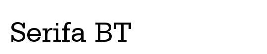 Serifa BT