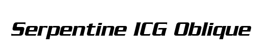 Serpentine ICG