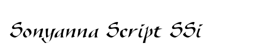 Sonyanna Script SSi