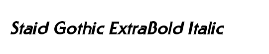 Staid Gothic ExtraBold