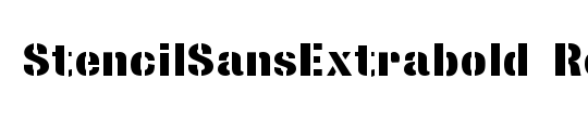 StencilSansExtrabold