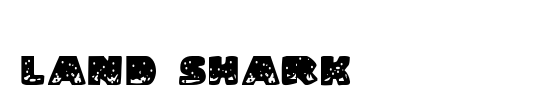 Land Shark Outline Italic