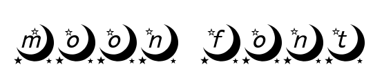 moon font