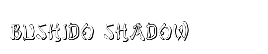 Bushido Shadow Italic