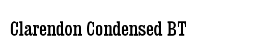 Clarendon Condensed