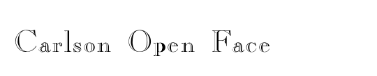 Caslon Open Face SSi