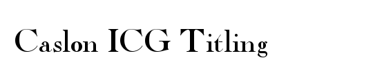 Caslon ICG