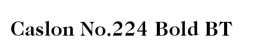 ITC Caslon No.224