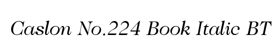 Caslon224 Bk BT