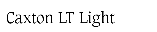 Caxton Light Italic