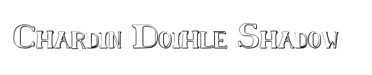 Chardin Doihle Bold Italic