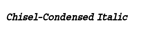 Chisel Condensed