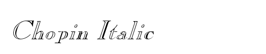 Chopin-Italic