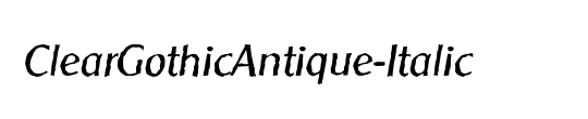 ClearGothicAntique