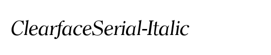 ClearfaceSerial-Xbold