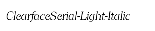 ClearfaceSerial-Light