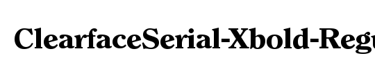ClearfaceSerial-Xbold