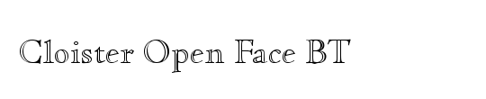 Caslon Open Face SSi