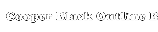 CooperBlack LT Italic