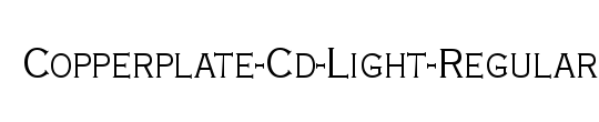 Copperplate Light Condensed SSi