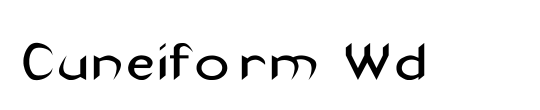 Cuneiform Ex Bold