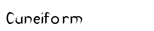 Cuneiform Ex Bold