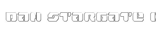 Dan Stargate Outline Italic