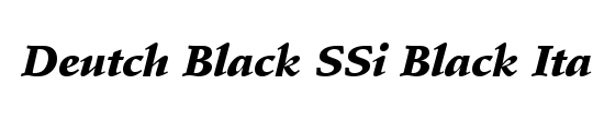 Deutch Black SSi