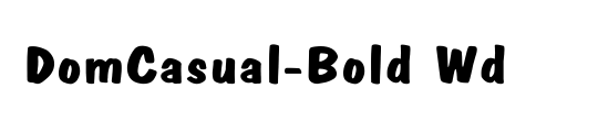 DomCasual-Bold Italic