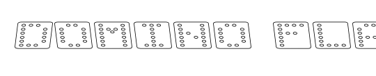 Domino normal kursiv omrids