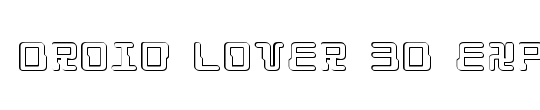 Droid Lover Laser Italic