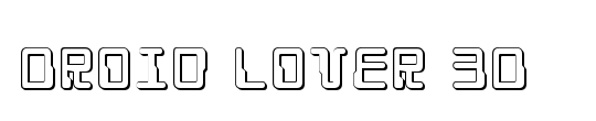 Droid Lover Laser Italic