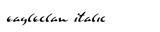 Eagleclaw Expanded Italic