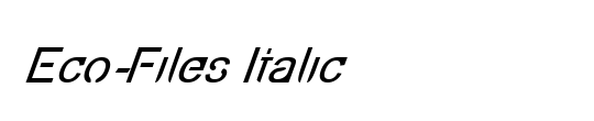 Eco-Files Italic