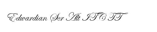 Edwardian Script ITC