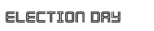 Election Day 3D Italic