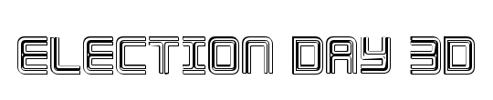 Election Day 3D Italic