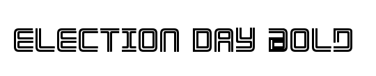 Election Day 3D Italic