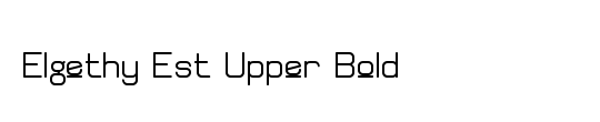 Elgethy Upper Bold Condensed